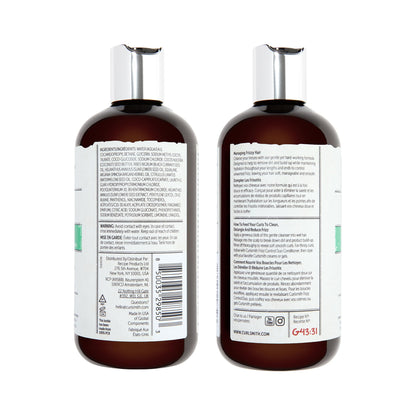 CURLSMITH Frizz Control Shampoo - Frizz-Fighting Shampoo for Curls, Removes Build-Up, For All Curl Types, Vegan & Cruelty Free