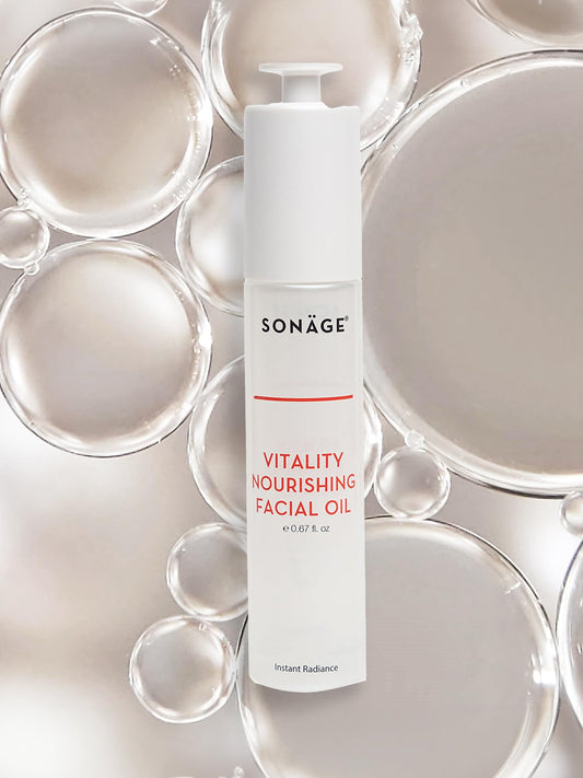 Sonage Vitality Nourishing Facial Oil - Hydrate & Glow with Argan and Marula Oils - Perfect for Massage