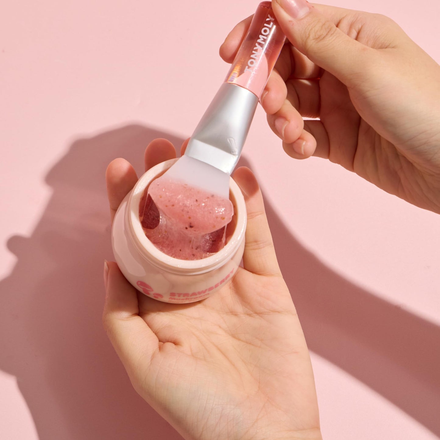 TONYMOLY x Squishmallows Malcolm Mallow Sugar Scrub – Real Strawberry Seeds, Exfoliating, Hydrating & Nourishing, Gentle Formula, 70ml