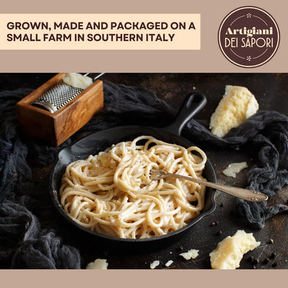 ARTIGIANI DEI SAPORI - Creamy Cheese and Pepper Pasta Sauce Jar, 6.3 oz. cacio e pepe, Product of Italy