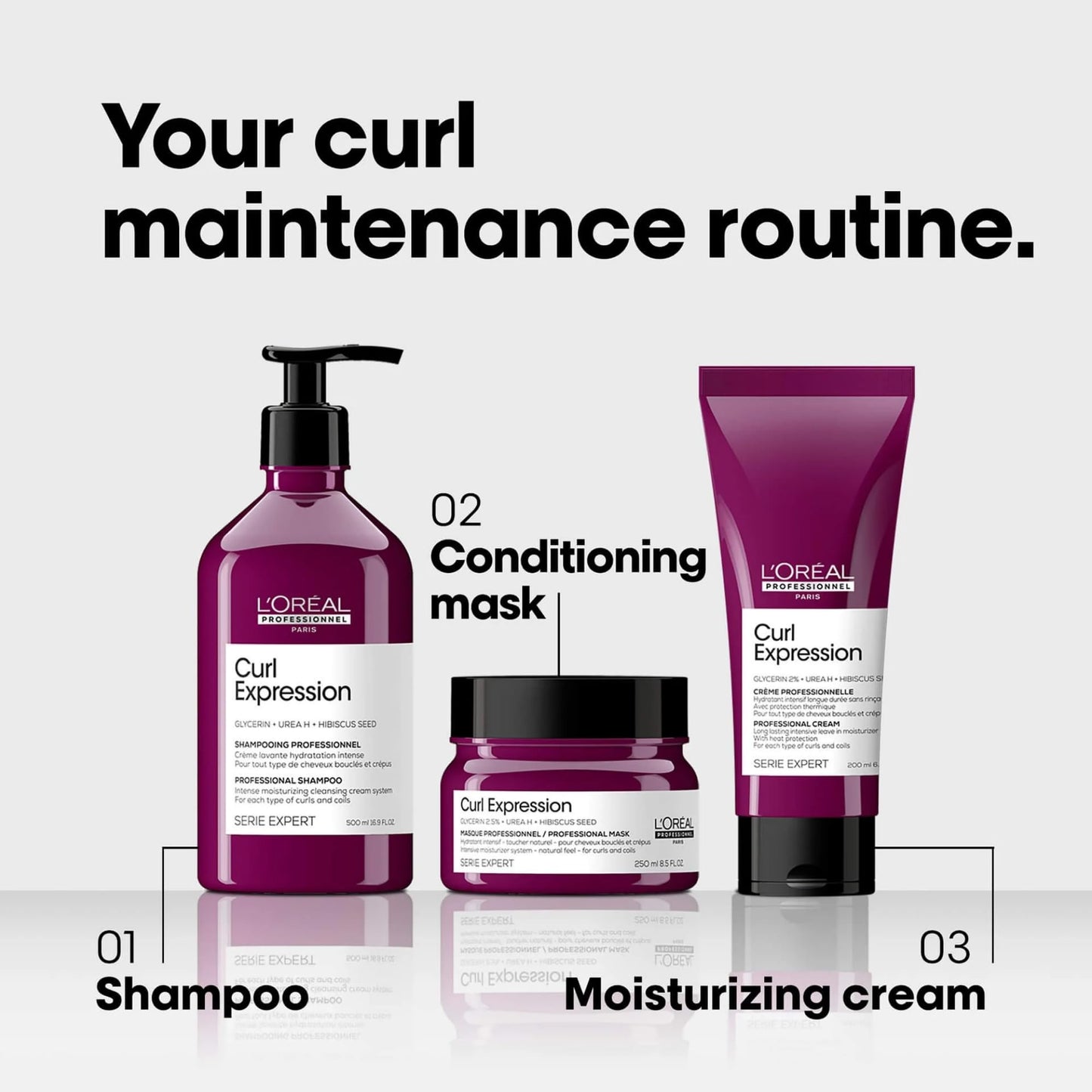 L'Oréal Professionnel Paris Curl Expression Leave-In Cream - For Curly and Coily Hair, Provides 2X More Hydration, Paraben-Free