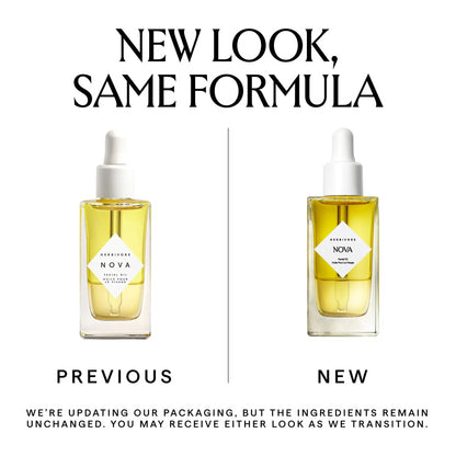HERBIVORE Nova Facial Oil - Bi-Phase Oil with Tumeric + Niacinamide, Serum and Oil in one, Plant-based, Vegan, Cruelty-free, 50 mL / 1.7 oz