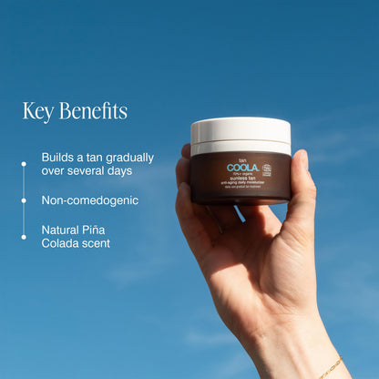 COOLA Organic Sunless Self Tanner Face Moisturizer, Dermatologist Tested Anti-Aging Skin Care, Vegan and Gluten Free, 1.5 Fl Oz