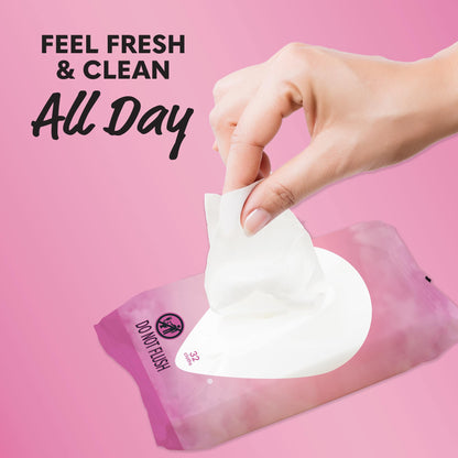 Summer's Eve Simply Sensitive 32 Count Gentle Feminine Wipes & Blissful Escape Feminine Spray Bundles, 4 & 3 Packs