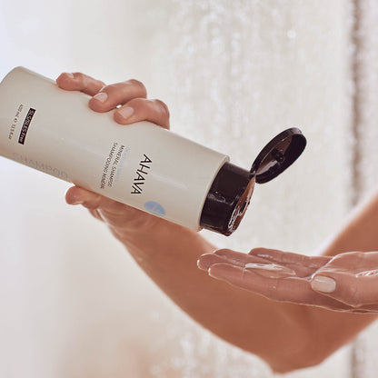 AHAVA Dead Sea Water Mineral Shampoo - Gentle Scalp-Friendly Shampoo for All Hair Types, Softens, Shines, Hydrates & Nourishes, Enriched with Osmoter, Calendula & Aloe Vera