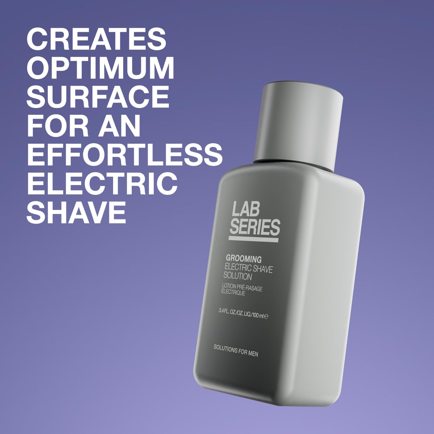 Lab Series Men's Grooming Effortless Pre-Electric Shave Solution - Cools & Refreshes Skin - Skin Care for Men, 3.4 Fl Oz