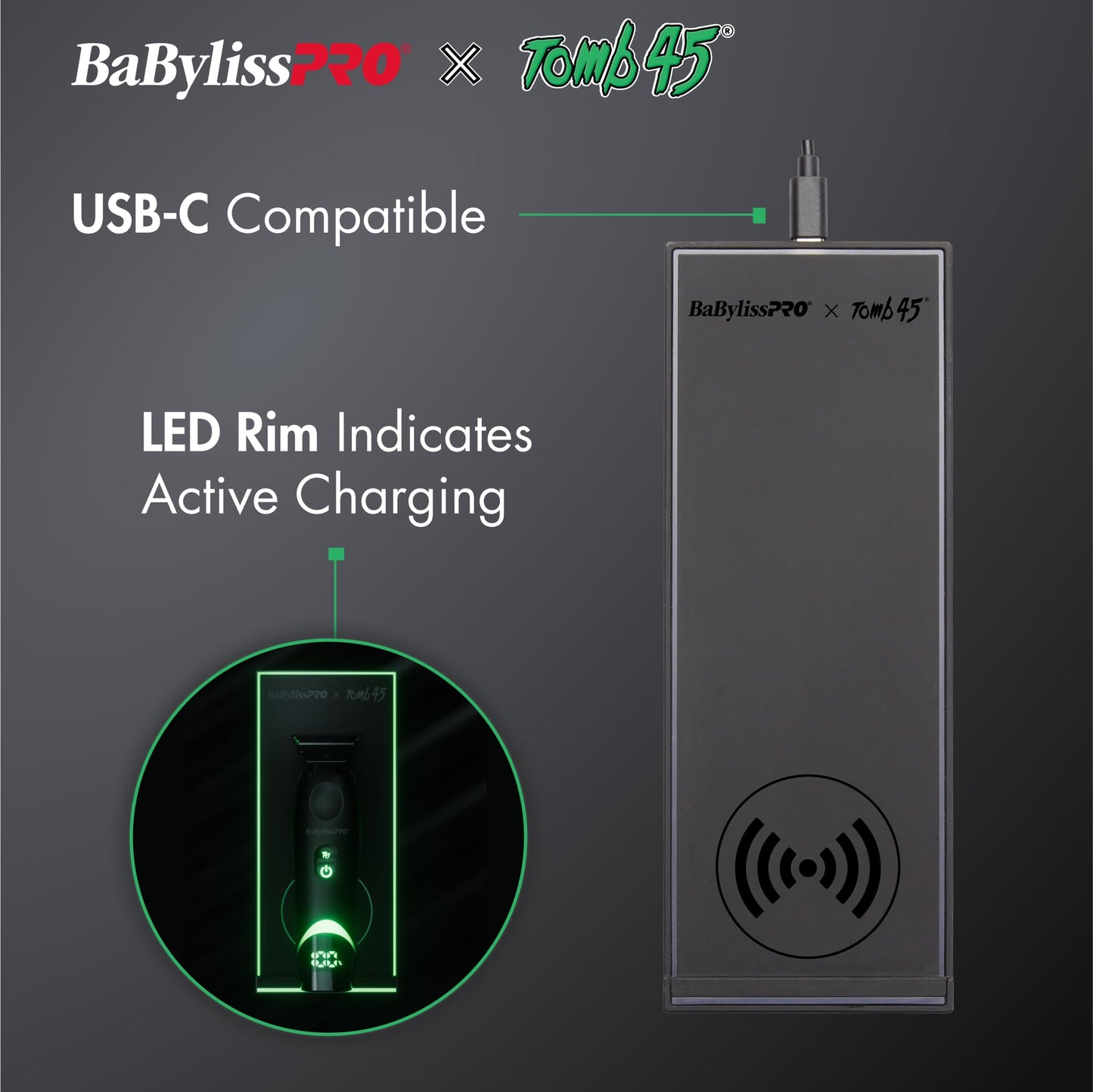 BaBylissPRO x Tomb45 Wirelss Charging Pad