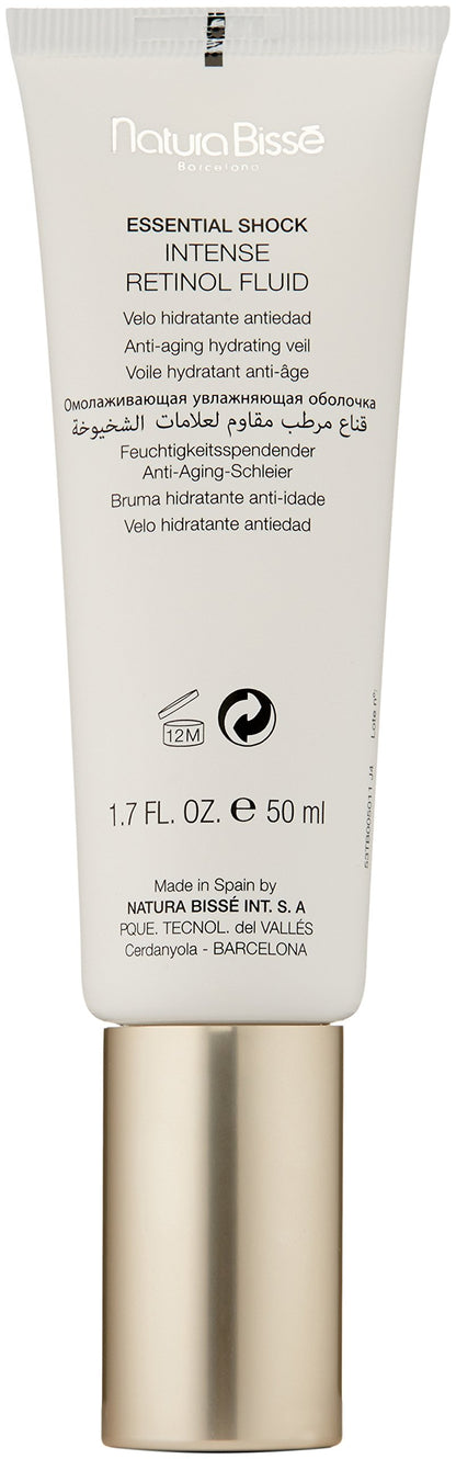 Natura Bissé Essential Shock Intense Retinol Fluid, Anti-Aging Hydrating Fluid, Firms, Smooths & Rejuvenates, For All Skin Types, 1.7 Oz