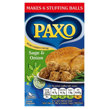 Paxo Sage and Onion Stuffing Mix - 85g - Pack of 4 (85g x 4)