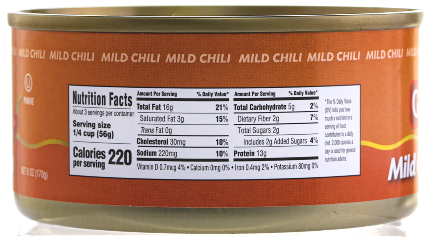Gefen Spicy Chili Tuna 6oz, (Mild) | 3 Pack | Perfect for Sandwiches, Salads, & More | Dolphin Safe