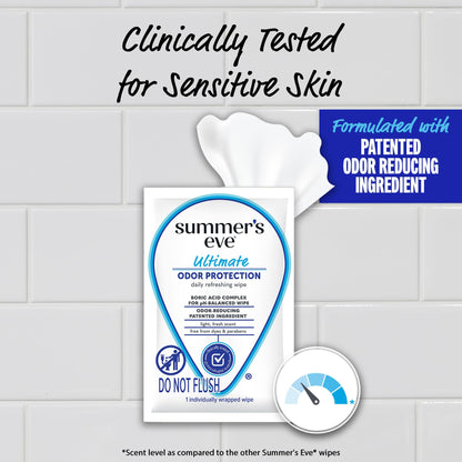 Monistat Feminine Cleanser with Boric Acid, 10 Fl Oz and Summer's Eve pH Balanced Feminine Wipes with Boric Acid, 12 Count