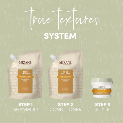 Mizani True Textures Cream Cleansing Conditioner, With Coconut Oil, Paraben & Sulfate-Free. For Curly Hair