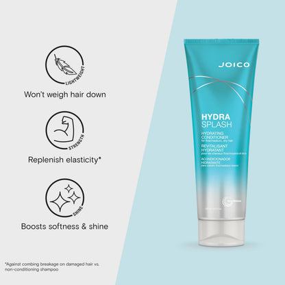 Joico HydraSplash Hydrating Conditioner | For Fine, Medium, Dry Hair | Replenish Moisture | Add Hydration & Softness | With Sea Kelp & Coconut Water