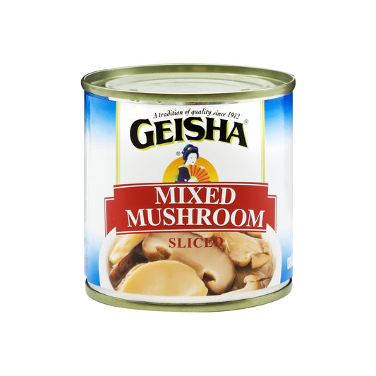 GEISHA Mixed Mushroom Sliced 4OZ. (Pack of 12), Mixed Mushroom| Halal Certified － NON-GMO － Gluten Free－Good Source of Fiber－Only 10 Calories per Container