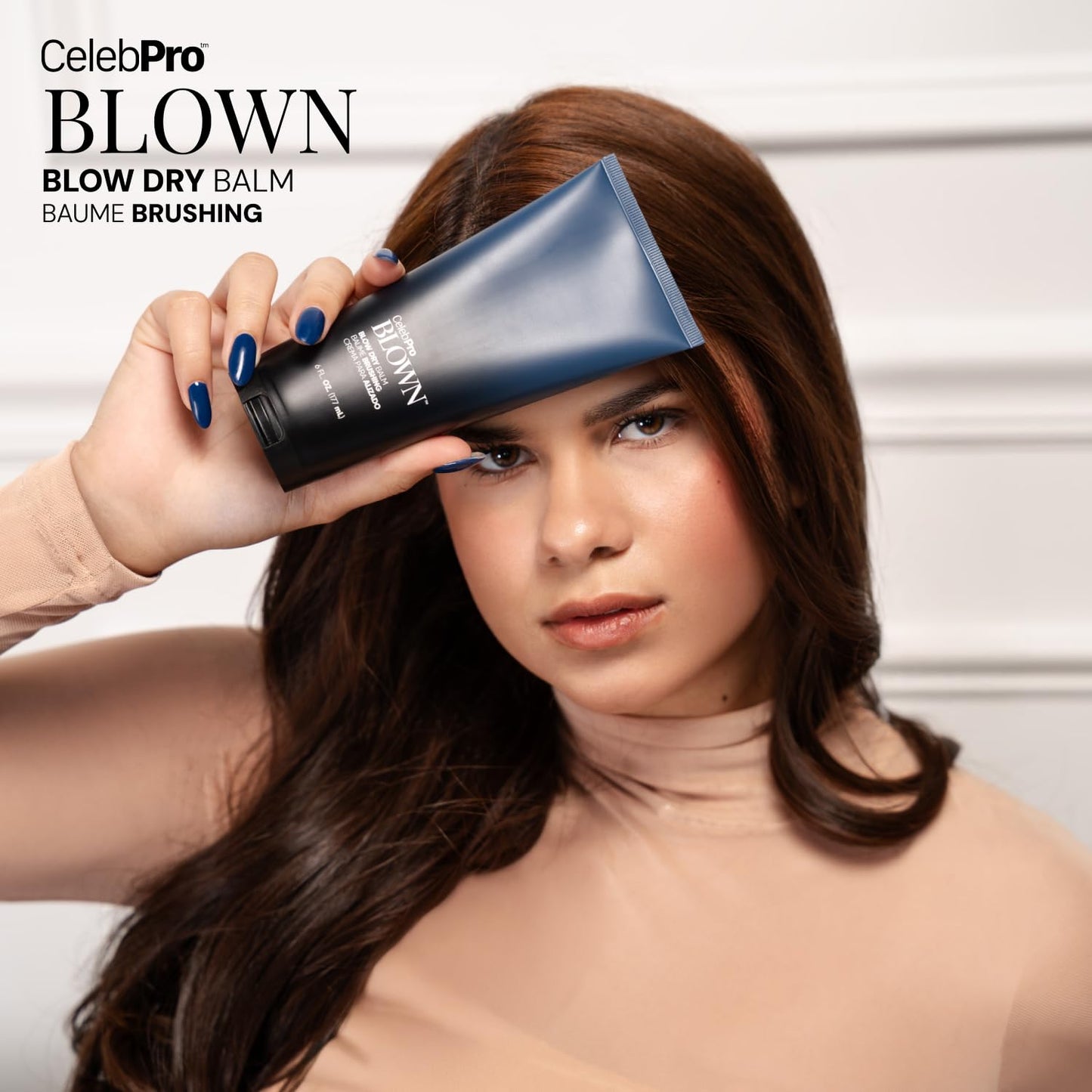 CelebPro BLOWN Blow Dry Cream, Heat Protectant Styling Cream for Frizz Free Hair, 6 oz