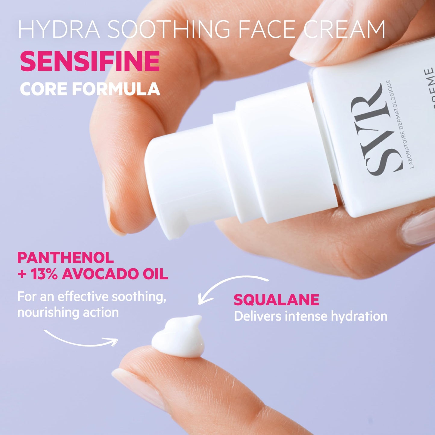 SVR Sensifine Hydra Face Cream. Moisturizing Soothing Care For Normal To Dry Dehydrated Skin. Fragrance Free Moisturizer With 96% Ingredients Of Natural Origin. 24hr Comfort And Hydration, 1.3 Fl.oz.