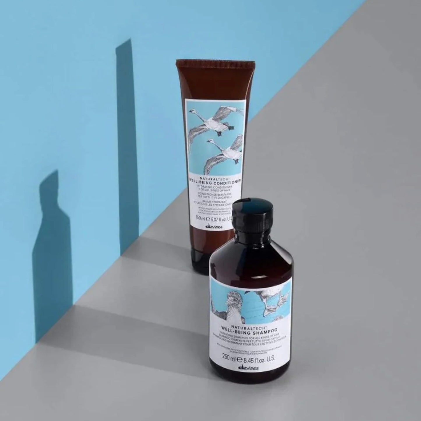Davines Naturaltech WELLBEING Shampoo & Conditioner, Light And Gentle Cleansing To Moisturize, Protect and Enrich Without Changing Hair's Structure