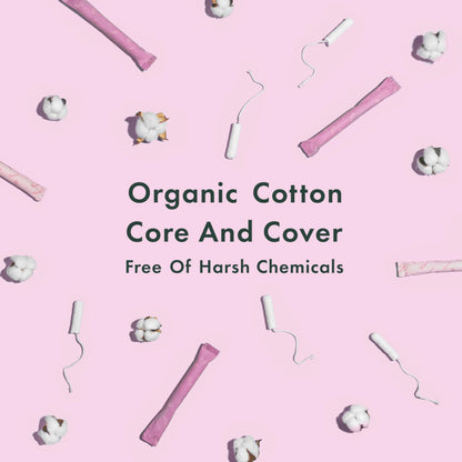Rael Organic Cotton Cover Regular Pads (28count) & Compact BPA-Free Plastic Applicator Tampons (Regular, 36 Count) Bundle