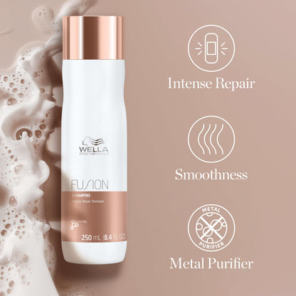 Wella Professionals Fusion Intense Repair Shampoo For Damaged Hair| Hair Repair| Anti Hair Breakage