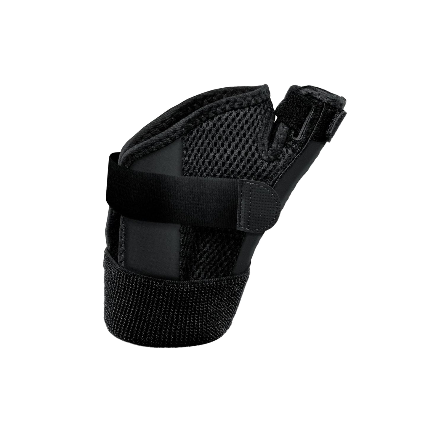 MUELLER Esports Medicine Reversible Thumb Brace for Men and Women, Pain Relief Stabilizer with 6 KTape Strips, Ideal for Gamer's Thumb and Arthritis, Fits Right or Left Hand, Black, One Size