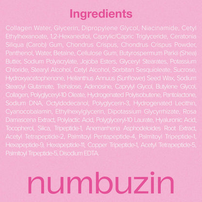 numbuzin No.2 Overnight Face Mask | Rose PDRN Overnight Collagen Mask | Korean Glass Skin Essential | Elasticity, Hydrating, Firming, Enlarged Pores | Collagen, Peptides, PDRN | 37g, 4ea