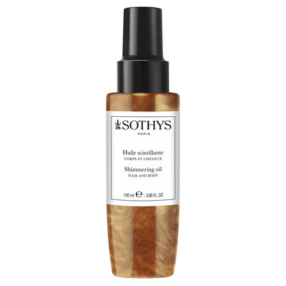 SOTHYS Shimmering Oil for Hair & Body | Glow-Enhancing Moisturizer with Shea | Radiant Skin & Soft, Nourished Hair