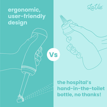 LaVie Peri Bottle for Postpartum Care, Portable Bidet, Upside Down Spray Bottle for Relief, Tears, and Hemorrhoids After Birth, Postpartum Essential