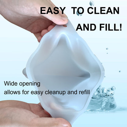 Deepdeem Clear Silicone Enema Bag Kit – 2 Quart Reusable Colon & Detox Care System with 6.75ft Hose & 7 Tips, Non-Toxic Home Colonic Kit for Men & Women (Coffee/Water Compatible)