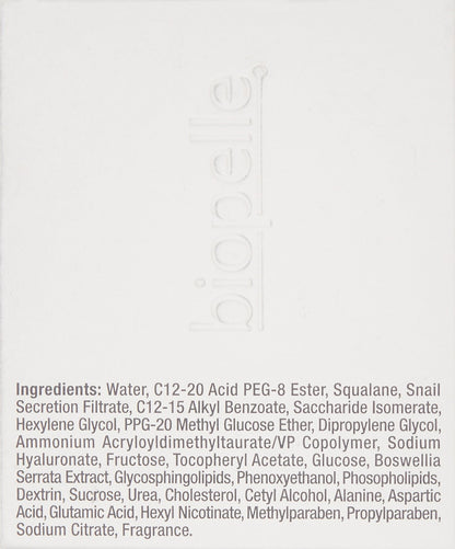 Biopelle Tensage Growth Factor Soothing Oil Free Moisturizer Face Cream with SCA 3 Biorepair Index, Snail Mucin Moisturizer for Oily Skin with Hyaluronic Acid and Antioxidants, 1 Oz