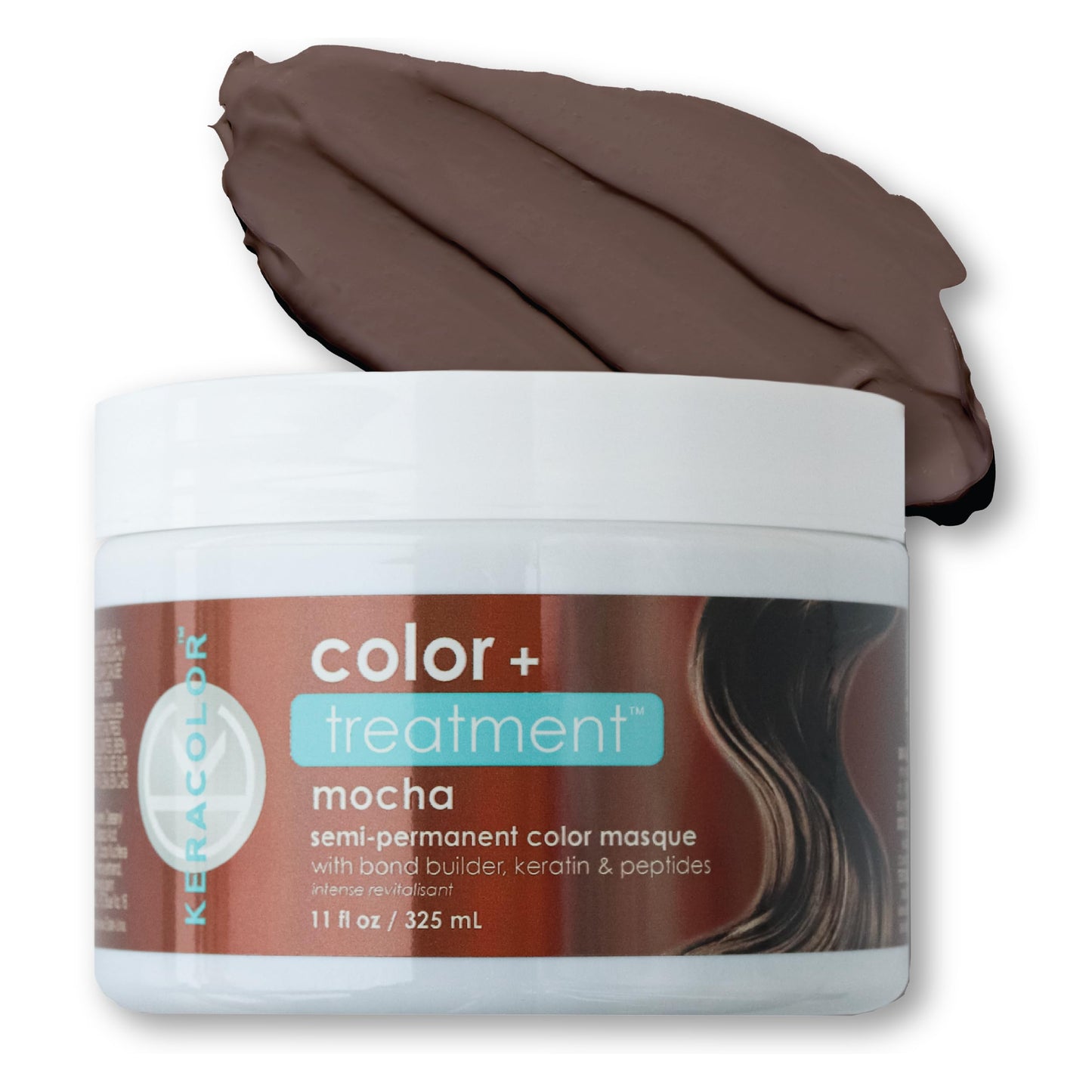 Keracolor Color + Treatment Toning Mask, Highly Pigmented Semi-Permanent Hair Color Masque for Vibrant, Hydrated Hair, 11 Fl Oz