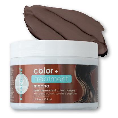 Keracolor Color + Treatment Toning Mask, Highly Pigmented Semi-Permanent Hair Color Masque for Vibrant, Hydrated Hair, 11 Fl Oz