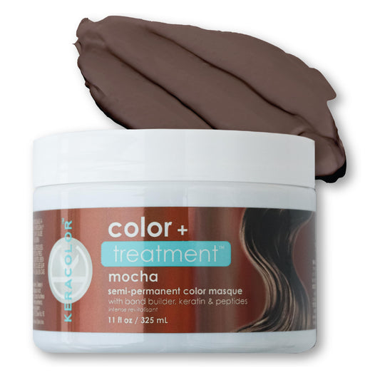 Keracolor Color + Treatment Toning Mask, Highly Pigmented Semi-Permanent Hair Color Masque for Vibrant, Hydrated Hair, 11 Fl Oz