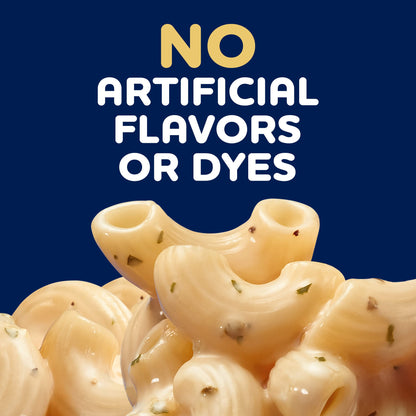 Kraft Deluxe Mac and Cheese, 1 Box, for Easy Dinner or Dinner Sides, White Cheddar and Garlic and Herbs, No Artificial Flavors or Dyes, 11.9 oz