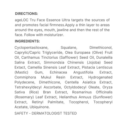 Nu Skin ageLOC Tru Face Essence Ultra | Skincare Serum to Support Contoured & Youthful Appearance | 60 Convenient Capsules for Instant Firming, Skin Tightening & Contour Enhancement