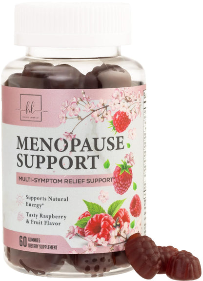 Menopause Supplements for Women Gummies - Complete Natural Mild Hot Flashes & Night Sweats Support, 16 in 1 Multi-Benefit Female Menopause Relief Gummy, Support for Balance & Energy - 60 Gummies
