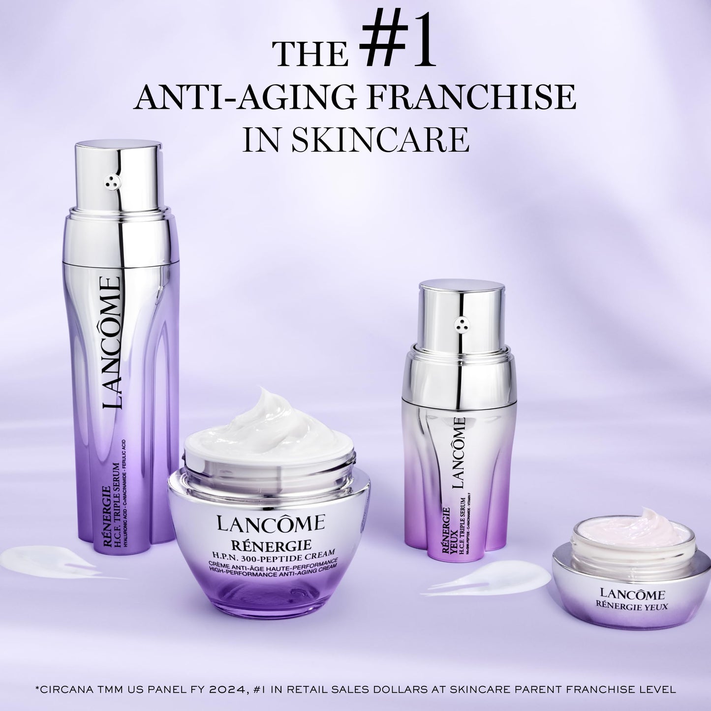 Lancôme Rénergie Lift Multi-Action Eye Cream with Hyaluronic Acid, Caffeine & Linseed Extract - Hydrating, Dark Circle Reducer, De-Puffing Eye Bag Treatment -0.5 Fl. Oz
