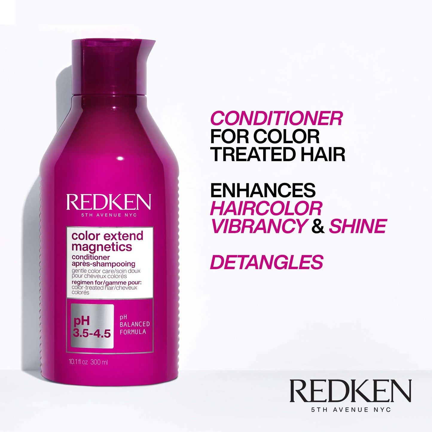 Redken Color Extend Magnetics Conditioner For Color-Treated Hair - Protects Vibrancy & Adds Shine With Amino Acids, Sulfate-Free