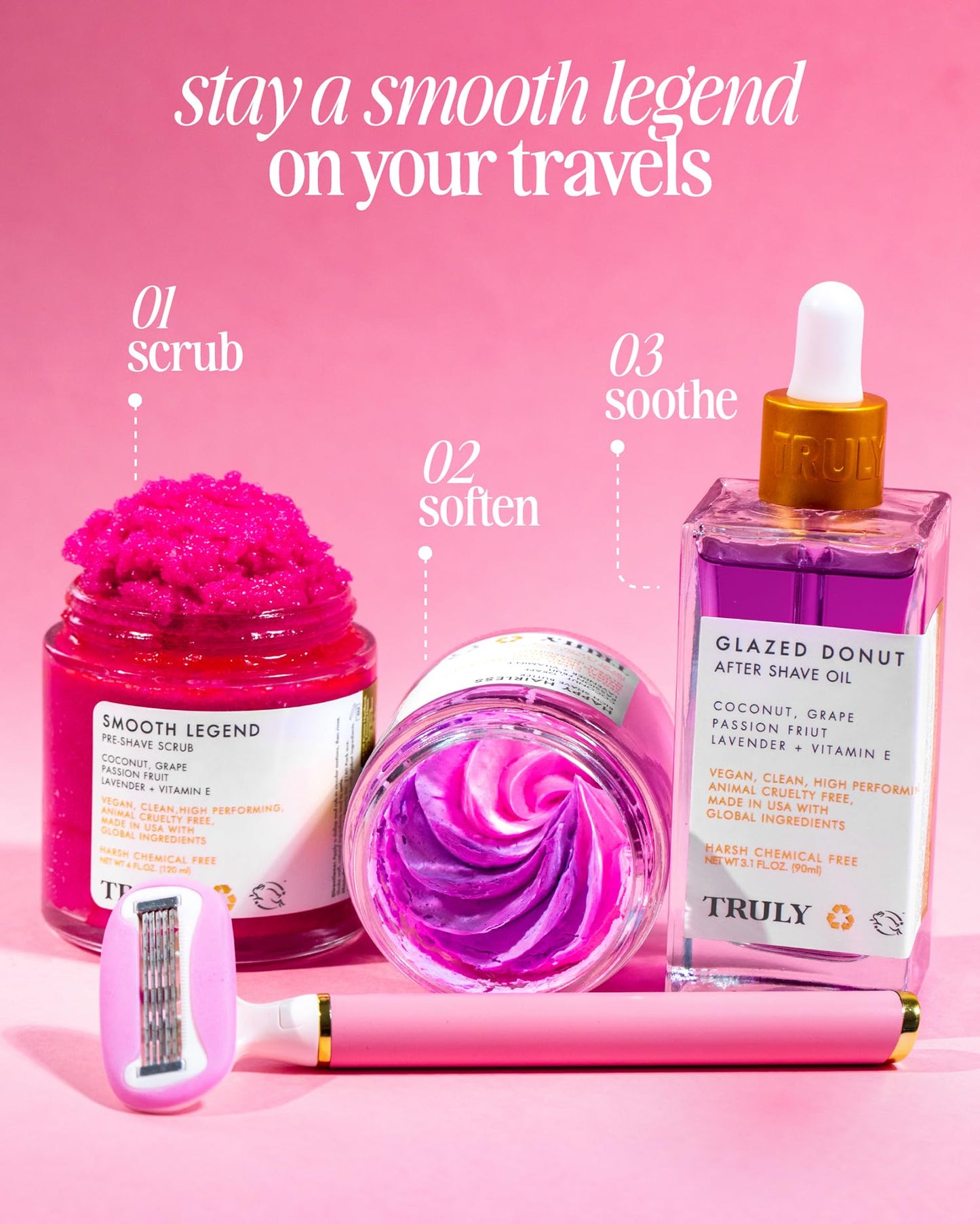 Truly Luxury Shave Set | The ultimate shaving collection | For Smooth, Ingrown Free Skin