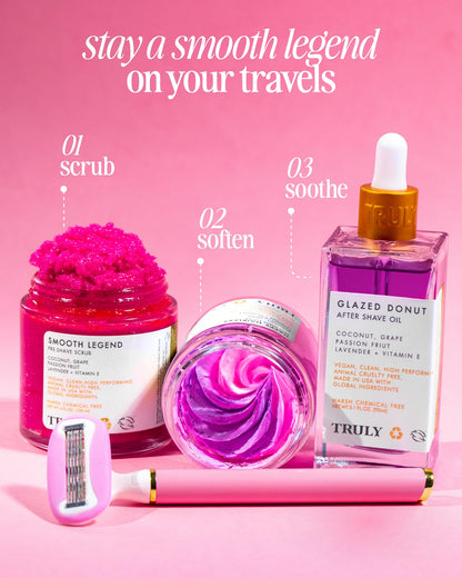 Truly Luxury Shave Set | The ultimate shaving collection | For Smooth, Ingrown Free Skin