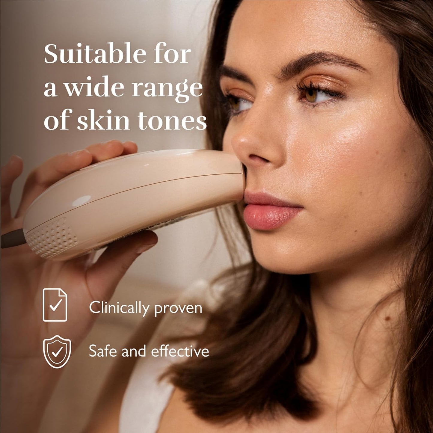 Silk'n Infinity Fast Compact IPL Laser Hair Removal Device for Women and Men, Painless Permanent Hair Reduction at Home for Face and Body, Automatic Skin Color Sensor, Ultra Fast, Travel Case Included