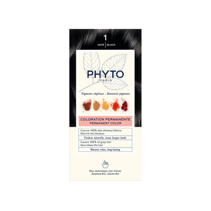 PHYTO Phytocolor Permanent Hair Color with Botanical Pigments, 100% Grey Hair Coverage, Ammonia-free, PPD-free, Resorcin-free, 0.42 oz