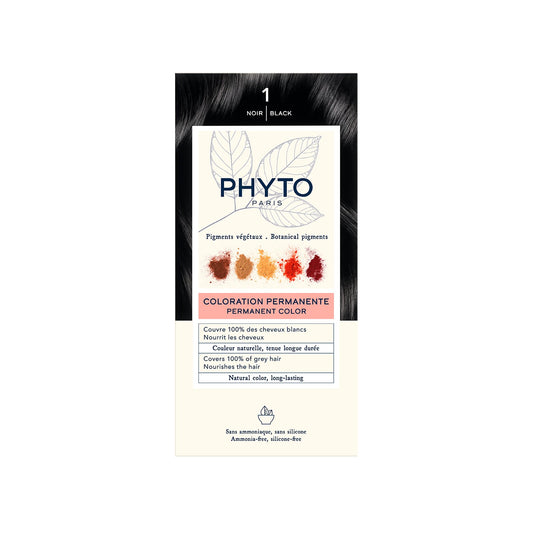 PHYTO Phytocolor Permanent Hair Color with Botanical Pigments, 100% Grey Hair Coverage, Ammonia-free, PPD-free, Resorcin-free, 0.42 oz