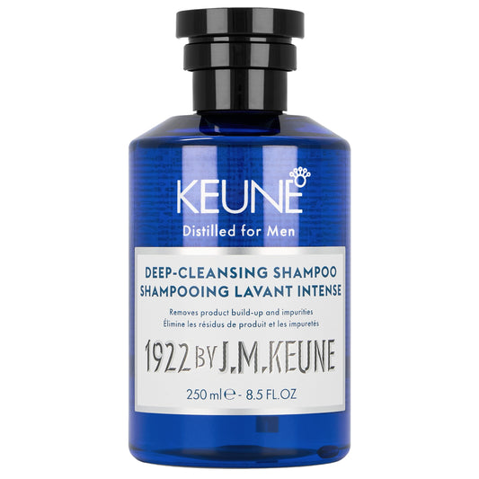 1922 by J.M. Keune Deep Cleansing Shampoo, Clarifying & Strengthening Cleanser for Men, 8.5 Fl Oz