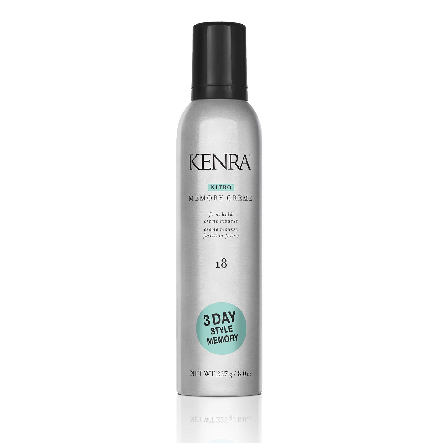 Nitro Memory Crème 18 | Firm Hold Crème Mousse | 3 Day Style Memory | 1st Nitrogen Crème Mousse | No Stick Application | All Hair Types