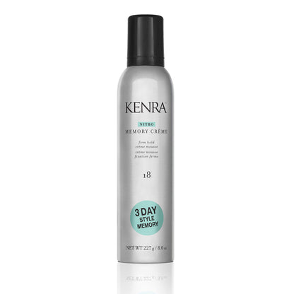 Nitro Memory Crème 18 | Firm Hold Crème Mousse | 3 Day Style Memory | 1st Nitrogen Crème Mousse | No Stick Application | All Hair Types