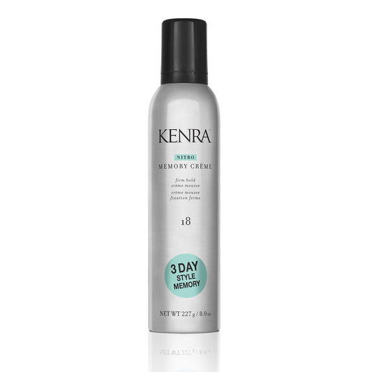 Nitro Memory Crème 18 | Firm Hold Crème Mousse | 3 Day Style Memory | 1st Nitrogen Crème Mousse | No Stick Application | All Hair Types