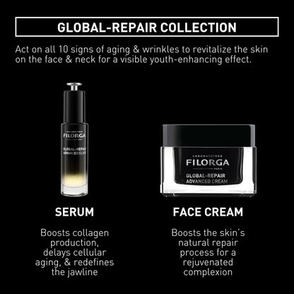 Filorga Global-Repair Advanced Anti Aging Daily Face Cream Bundle