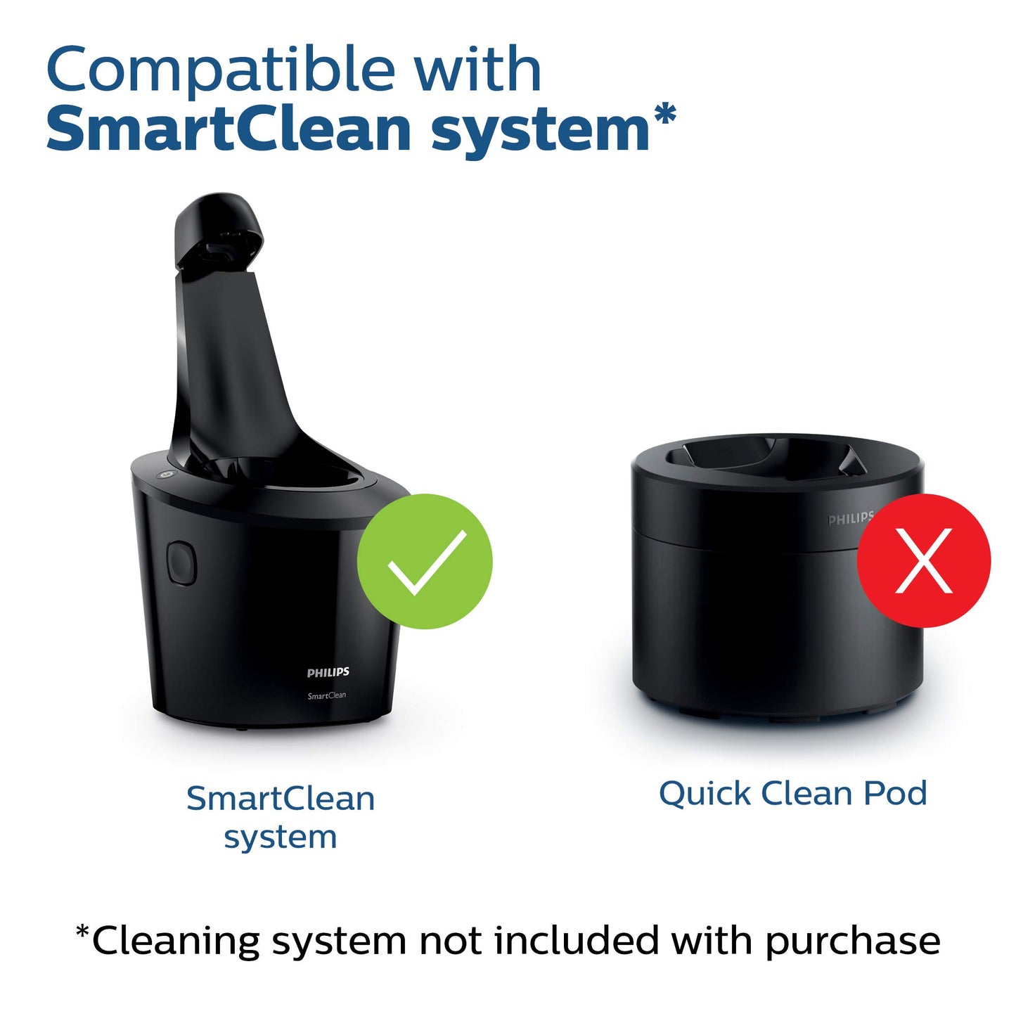 Philips Norelco Cleaning Cartridges for SmartClean System, 2 Count, JC302/52