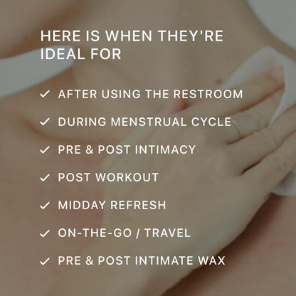 PRIVATES pH-Balanced INTIMATE WIPES for Women & Men | Odor Control, Irritation & Dryness Relief | Hydrating & Soothing with Aloe | Microbiome-Friendly | Natural Ingredients | Fragrance-Free | 25 Count