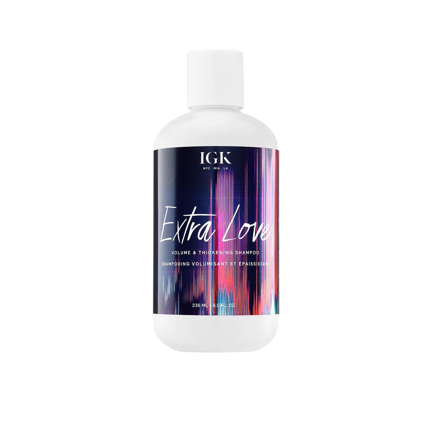 IGK EXTRA LOVE Volume & Thickening Shampoo | Volumizing Shampoo for Fine, Thin Hair | Hydrates + Supports Scalp Care | Vegan + Cruelty Free | 8 oz